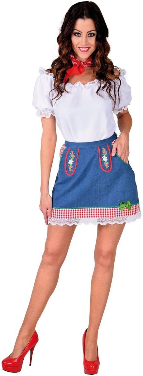 Boeren Tirol & Oktoberfest Kostuum | Mini Rok Maxi Bier Oktoberfest Vrouw | Large | Bierfeest | Verkleedkleding